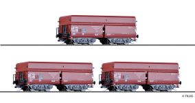 Tillig 01139 - TT - 3-tlg. Set SelbstentladewagenSaarbrücken, DRG, Ep. II - Set 2